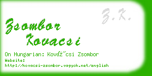 zsombor kovacsi business card